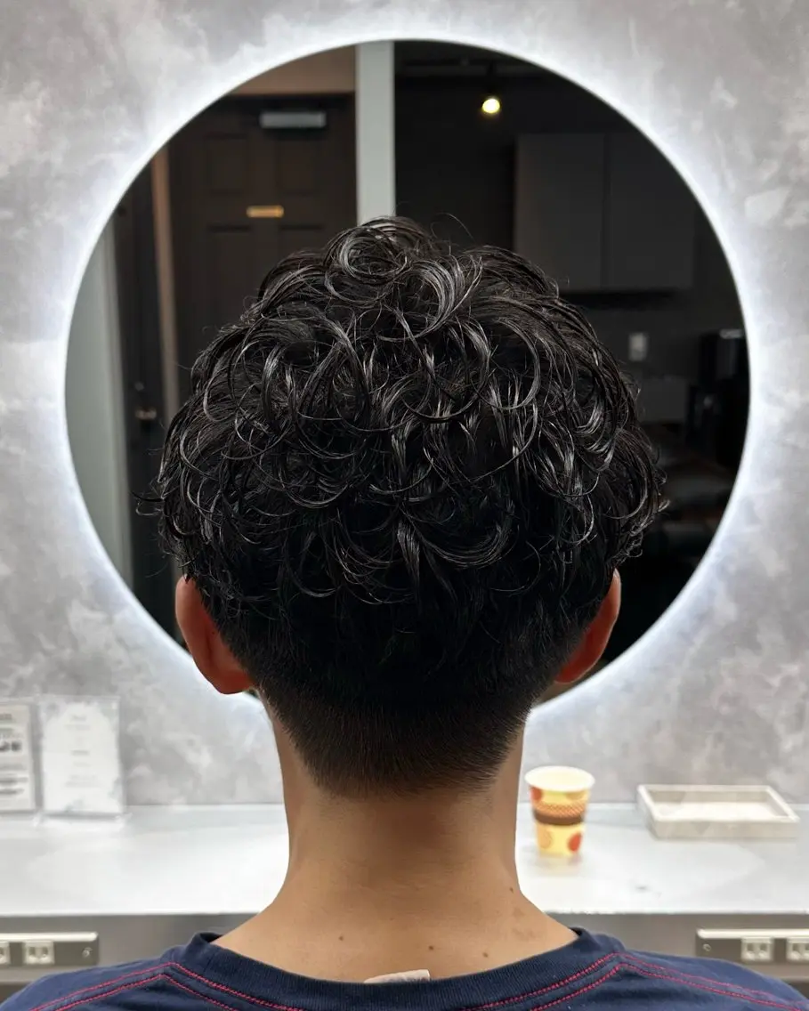 パーマ メンズ カット パーマ メンズパーマ🔵 ブリーチ✨原田慎也のヘアスタイル
