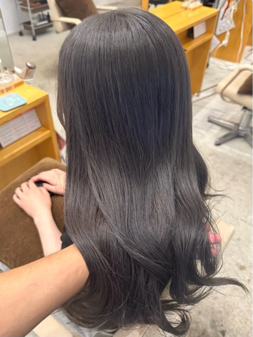 ロング カラー ブリーチ 透明感カラー カット ヘアカラー トリートメント 中西 倖　美髪カラー /透明感カラーのヘアスタイル
