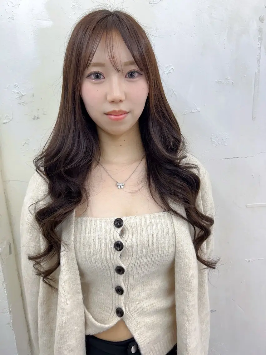 ロング カラー エクステ 韓国風ヘア カット エクステ レイヤー/エクステ alpha下妻のヘアスタイル