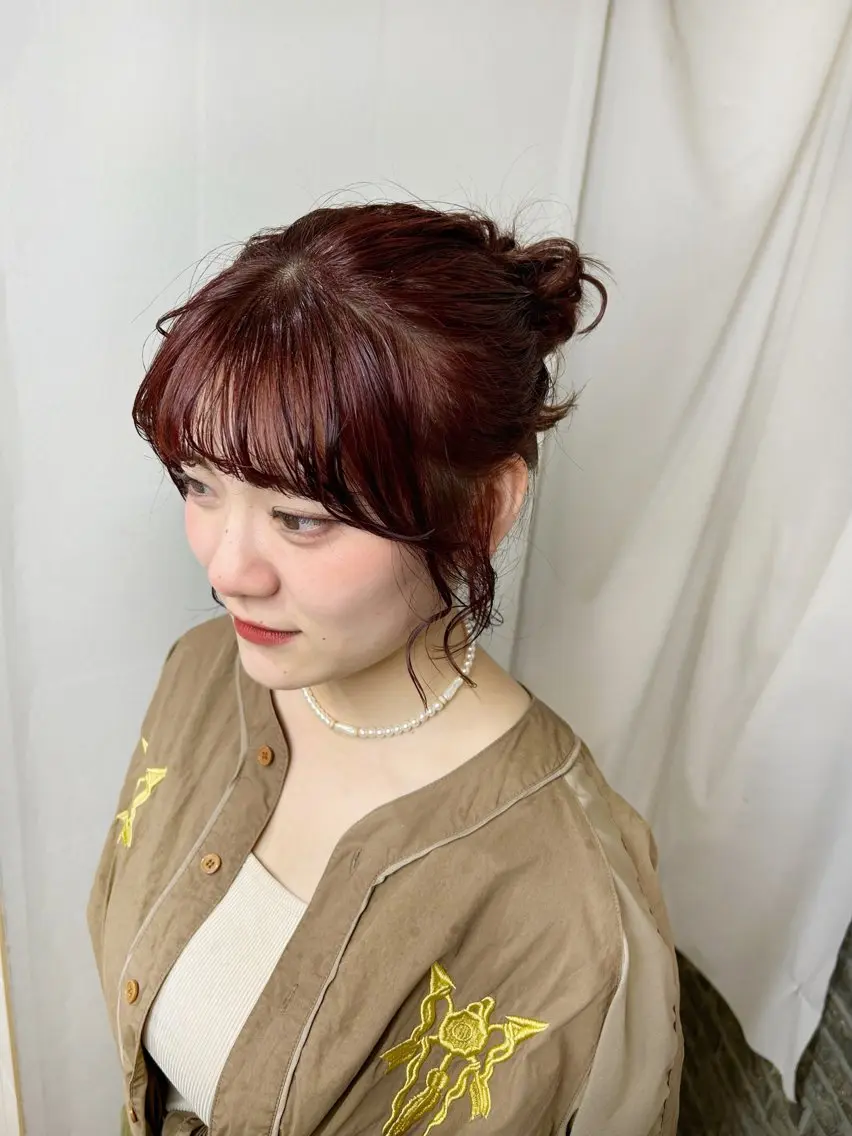 ミディアム カラー ヘアアレンジ Ami 🕊✨のヘアスタイル