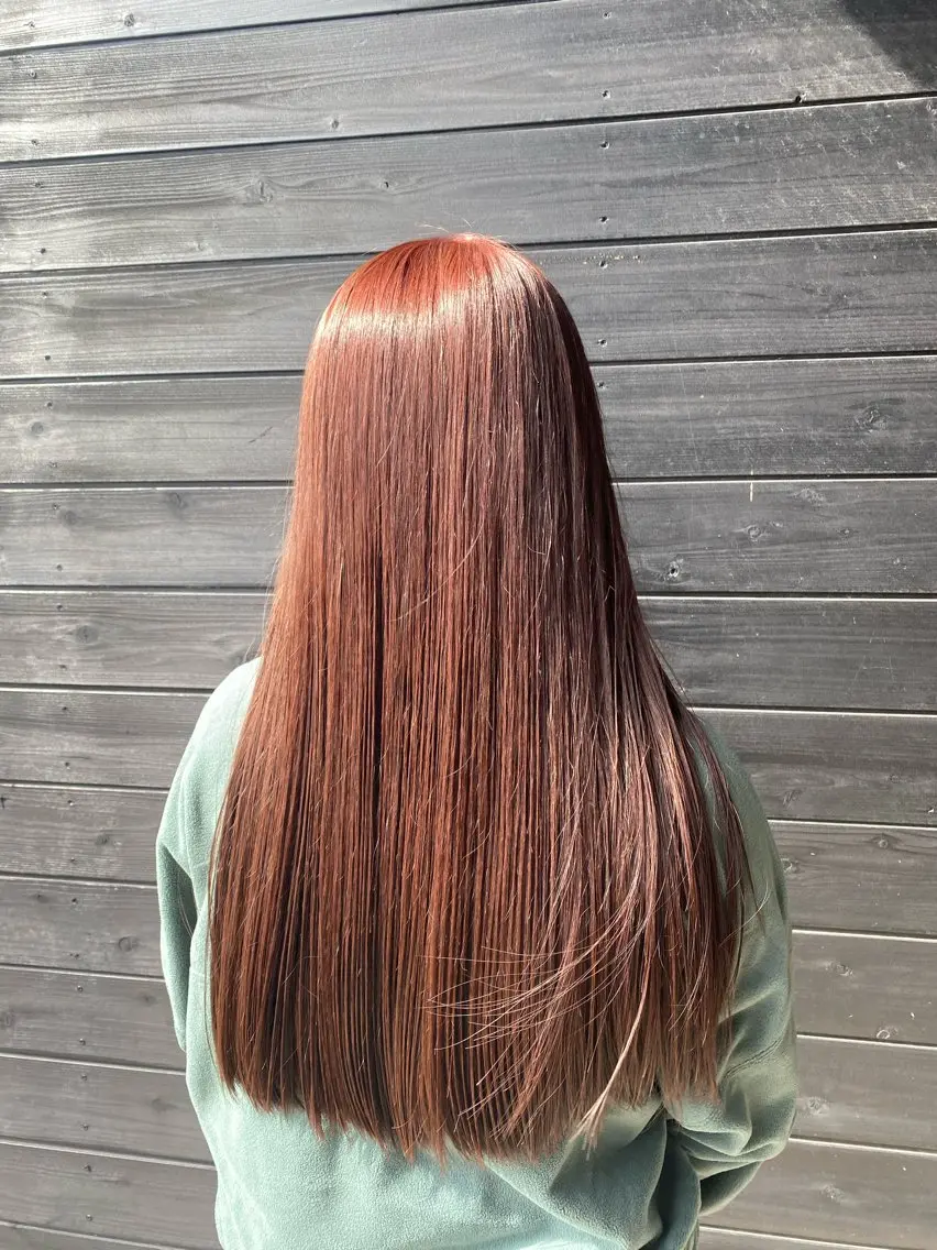 カラー ブラウンカラー ダブルカラー ピンクカラー 富樫 摩耶のヘアスタイル