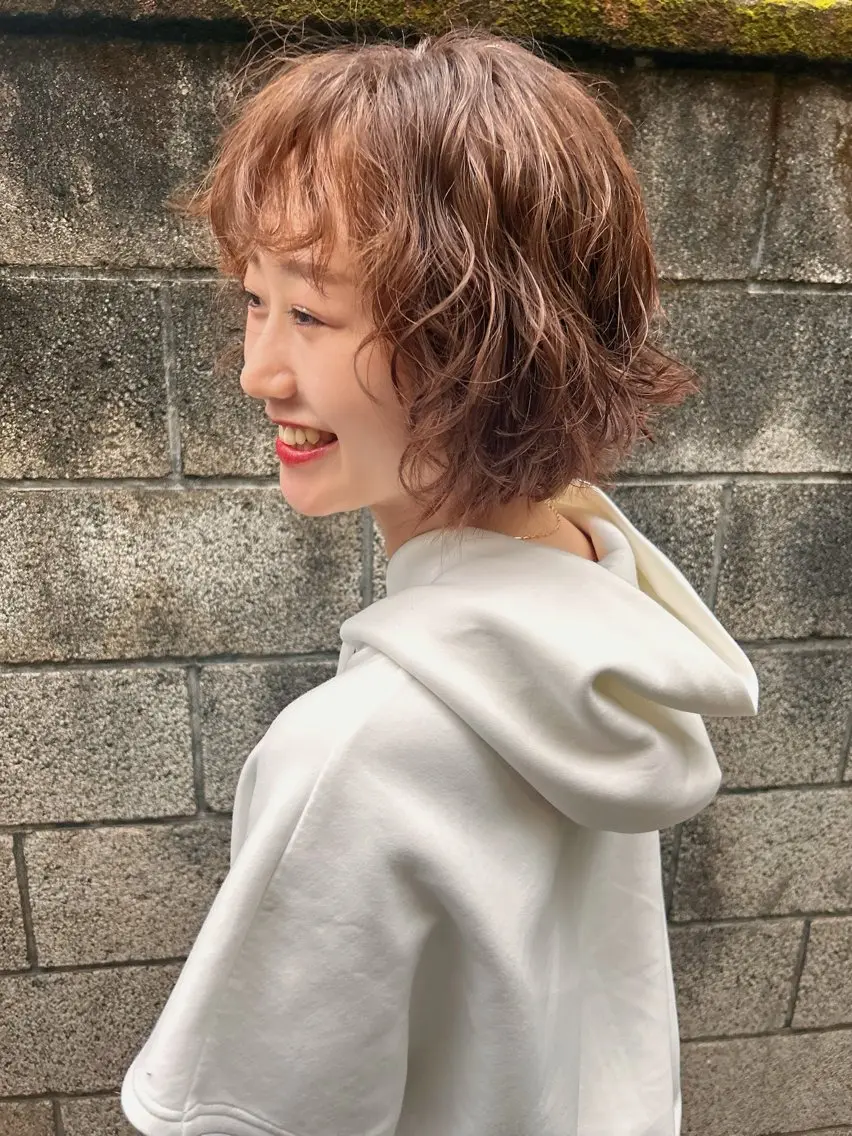 ショート パーマ ボブ ショートヘア 🟦西荻窪メンズ特化 美容師🟦Yu-Jiのヘアスタイル