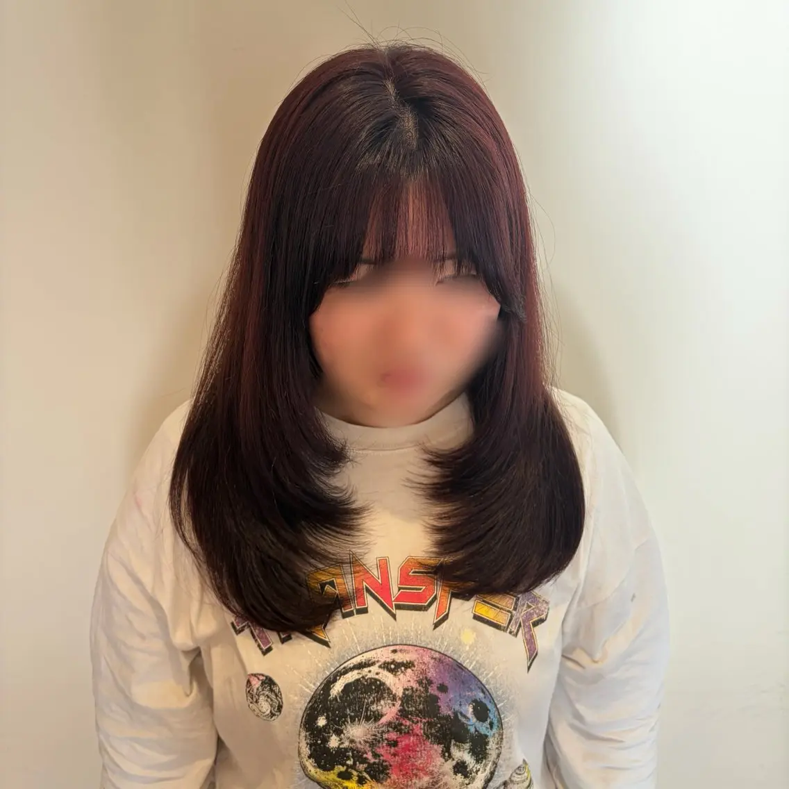 ロング カラー カット ヘアカラー トリートメント やまき さきねのヘアスタイル