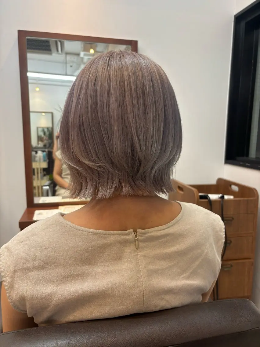 ショート カラー カット ヘアカラー みぞぐち じゅりのヘアスタイル
