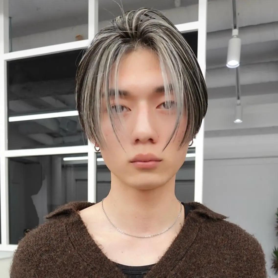 ミディアム カラー 渋谷/コントラストの 帝王のヘアスタイル