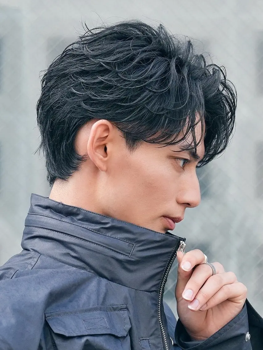 パーマ メンズ カット パーマ 安藤幹人 メンズパーマのヘアスタイル