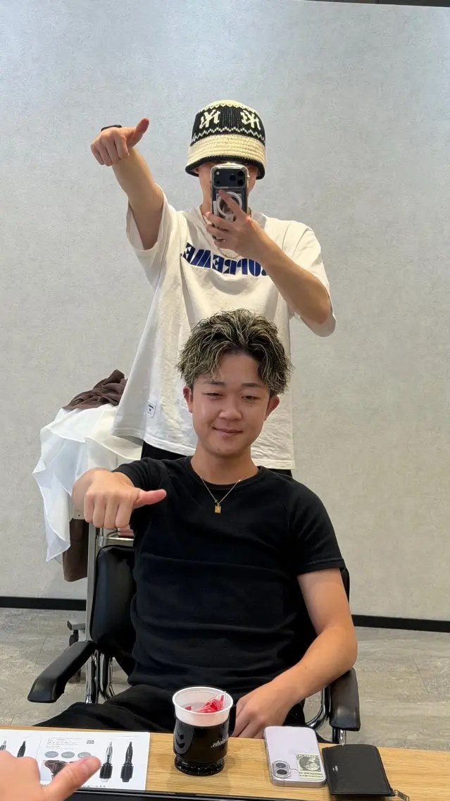 ミディアム メンズ 透明感カラー艶 💫TAISEI💫のヘアスタイル