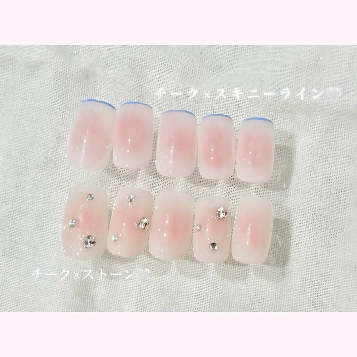 ネイル チークネイル ハンドネイル 【 Kira 】 キラのネイルデザイン