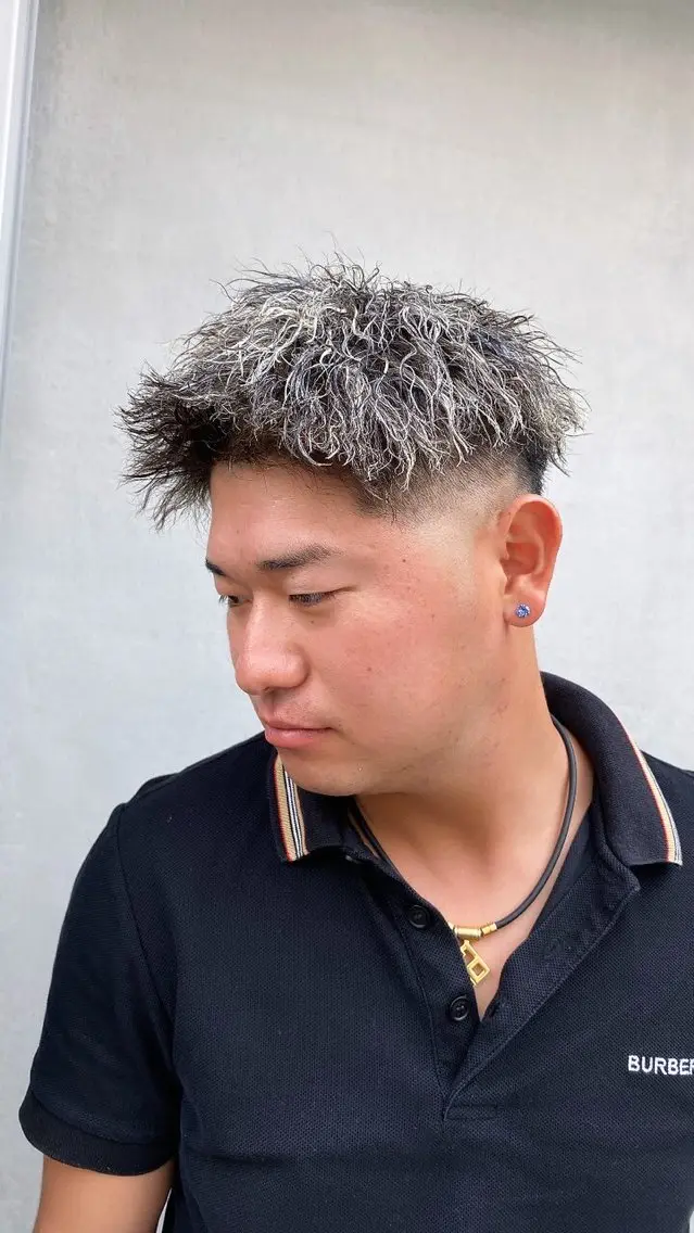 カラー パーマ メンズ カット ヘアカラー メンズ特化 美容師misakiのヘアスタイル