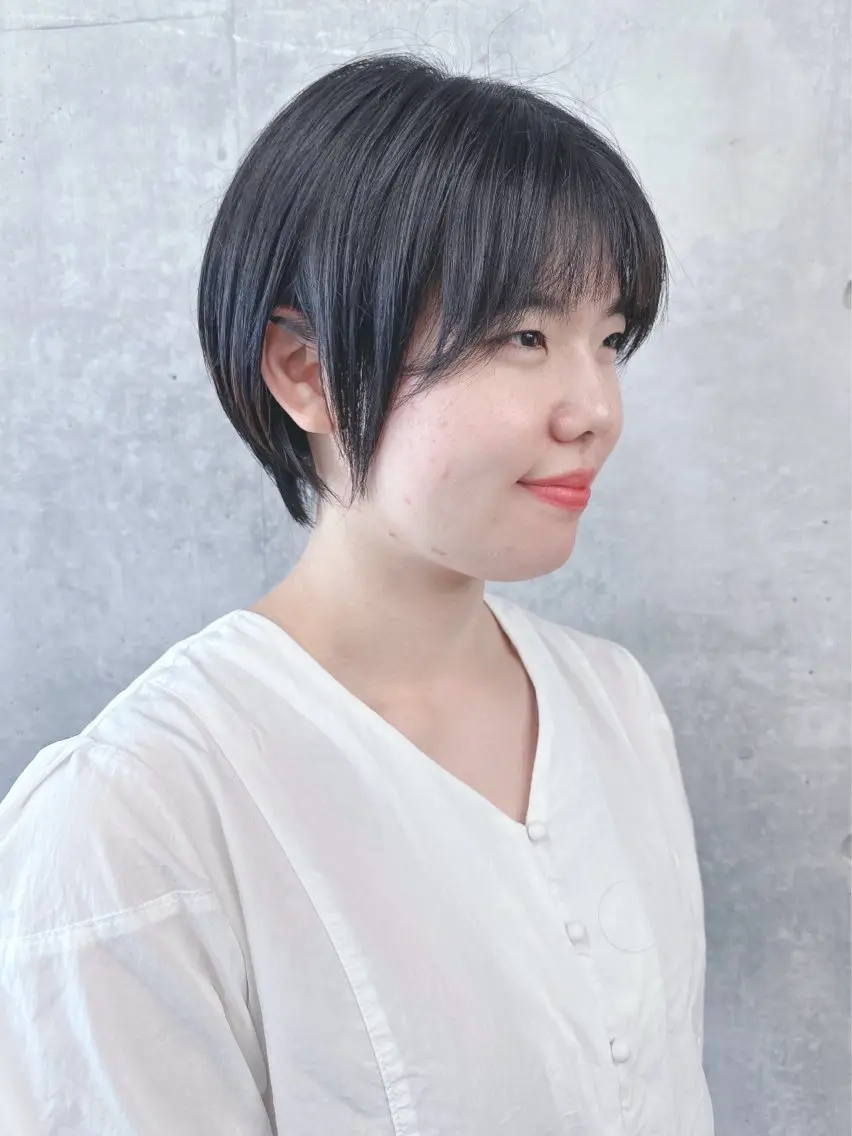 ショート カット ヘッドスパ ボブ/ゆるふわ ボブパーマ/とういのヘアスタイル