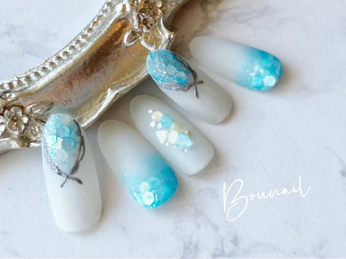 セミロング フットネイル Okochi 💅🏻✨のネイルデザイン