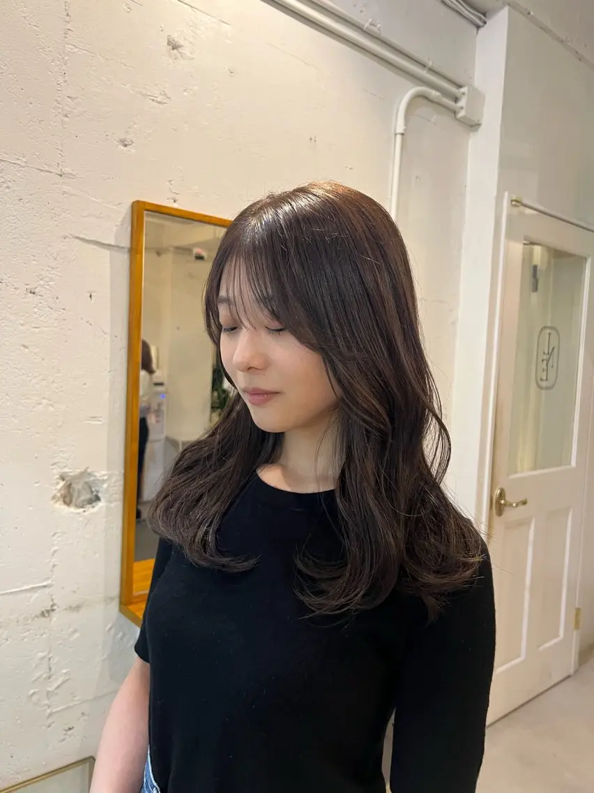 ロング ヘアカラー トリートメント 北見 桃夏のヘアスタイル