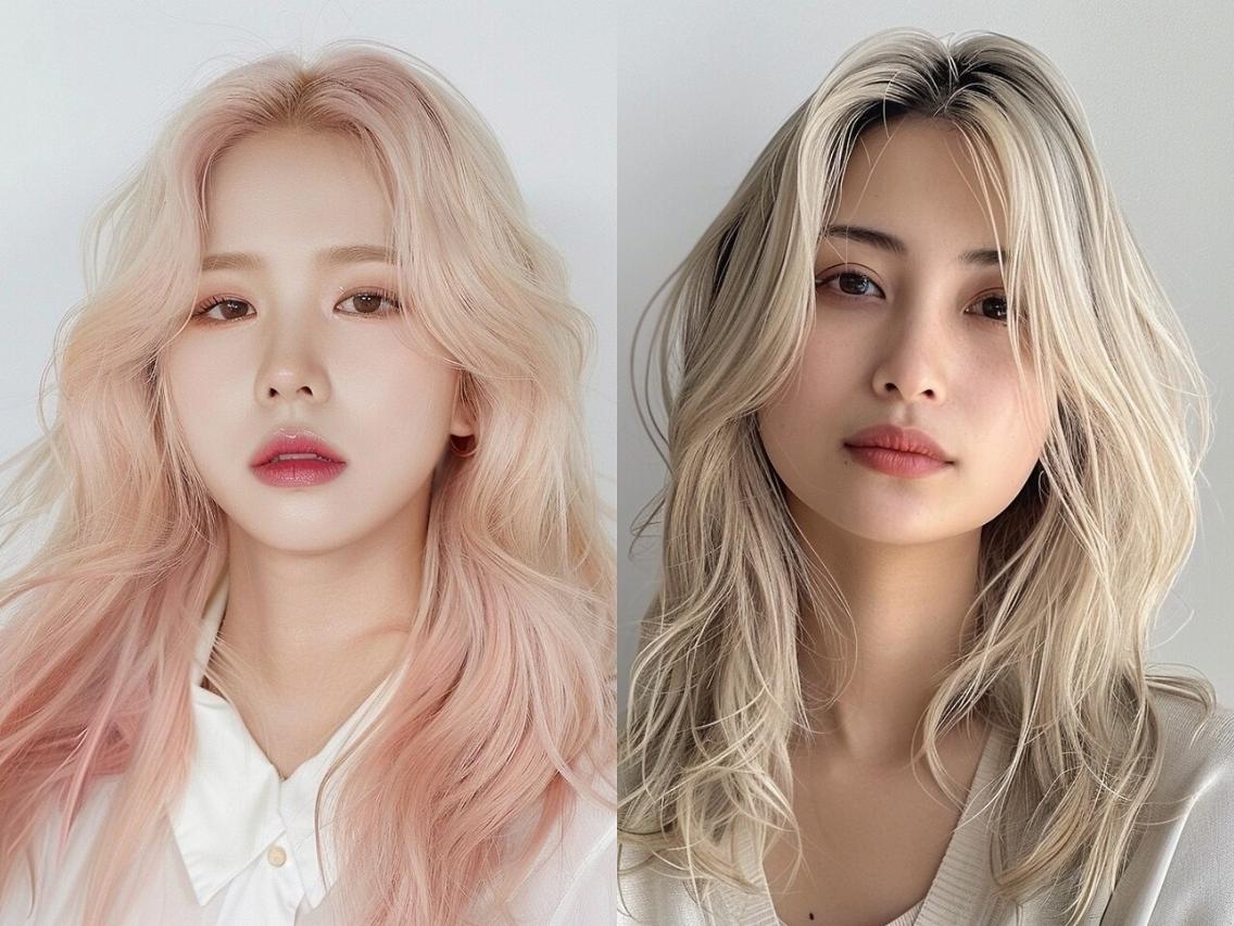 セミロング カラー ヘアカラー 🌈髪質改善🌈 過去の1艶サラ体験✨のヘアスタイル