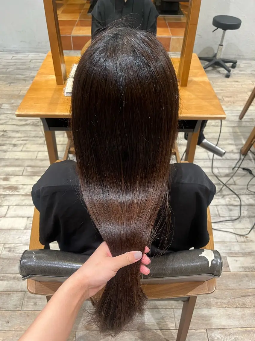 ロング saki🌱似合わせ ボブ/透明感カラーのヘアスタイル