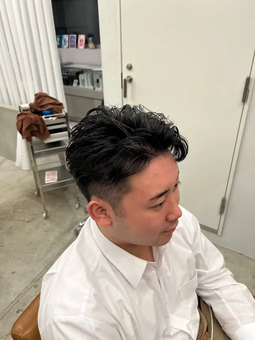 ショート メンズ カット ヘアセット tomoメンズ特化 /パーマ/カットのヘアスタイル
