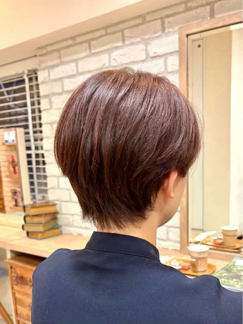 ショート カラー ショートヘア カット ヘアカラー トリートメント ヘッドスパ 清水 有実子のヘアスタイル