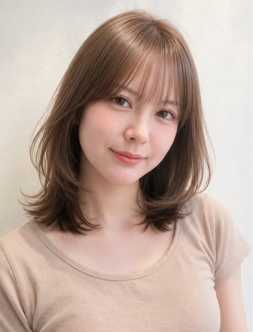ミディアム カット 似合わせカット ×大阪心斎橋/みゅーのヘアスタイル
