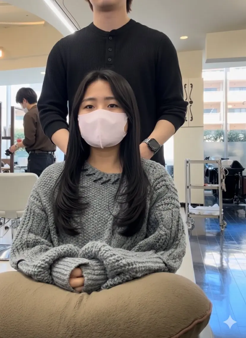似合わせでつくるあなたのレイヤーカット💇+ナノバブルケア🫧+スタイリングレクチャー😊の写真
