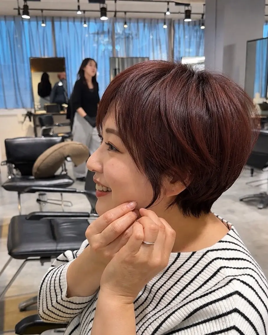 ショート 久保 佳乃のヘアスタイル