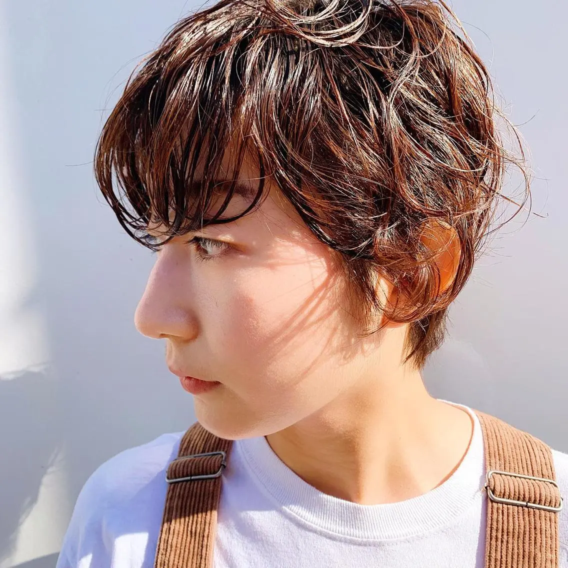 ショート パーマ 中川 竜誠のヘアスタイル