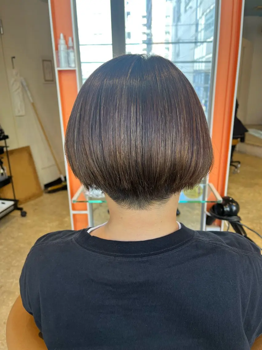 ショート カット 縮毛矯正 トリートメント うしだ かおるのヘアスタイル