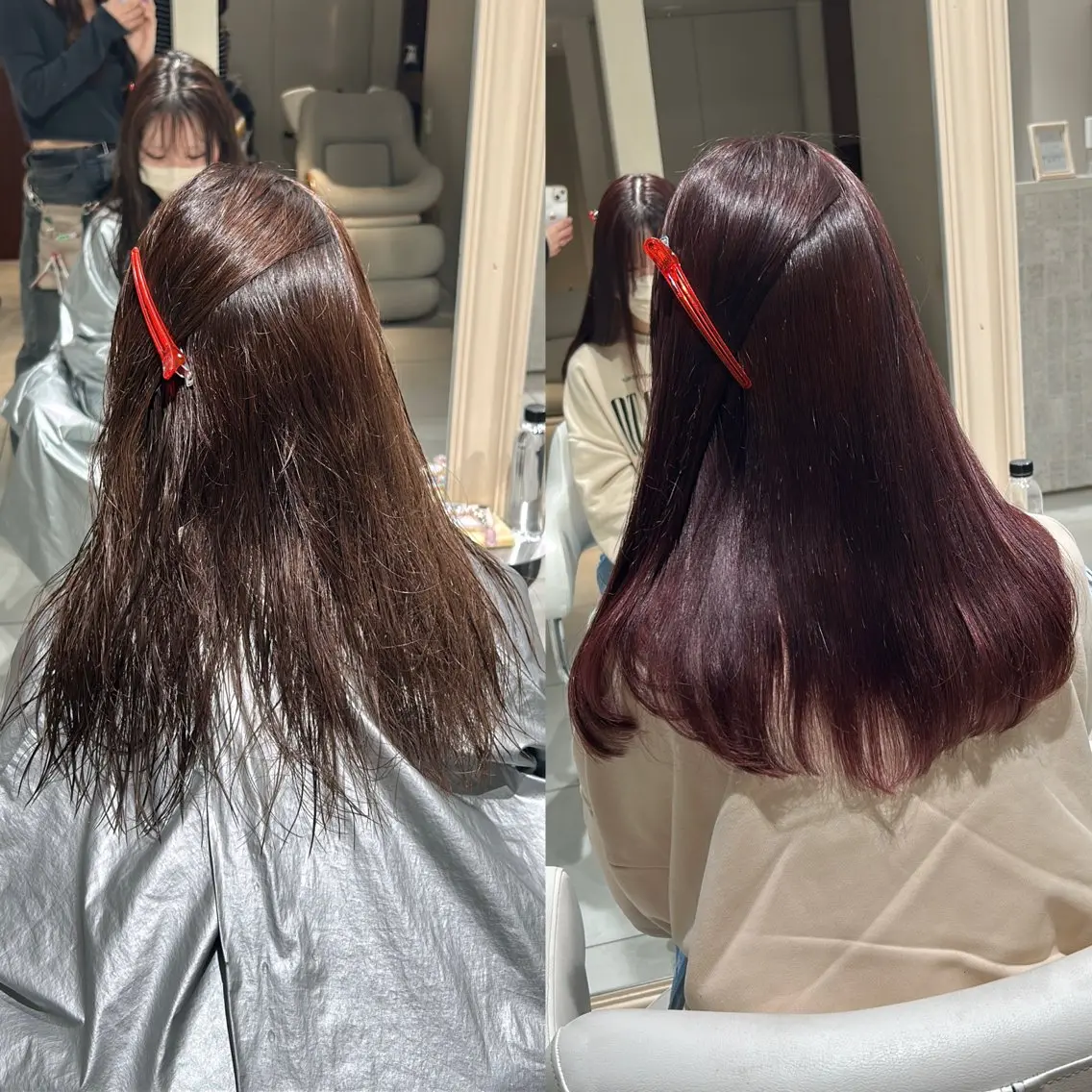 ロング 縮毛矯正 縮毛矯正 結 菜のヘアスタイル