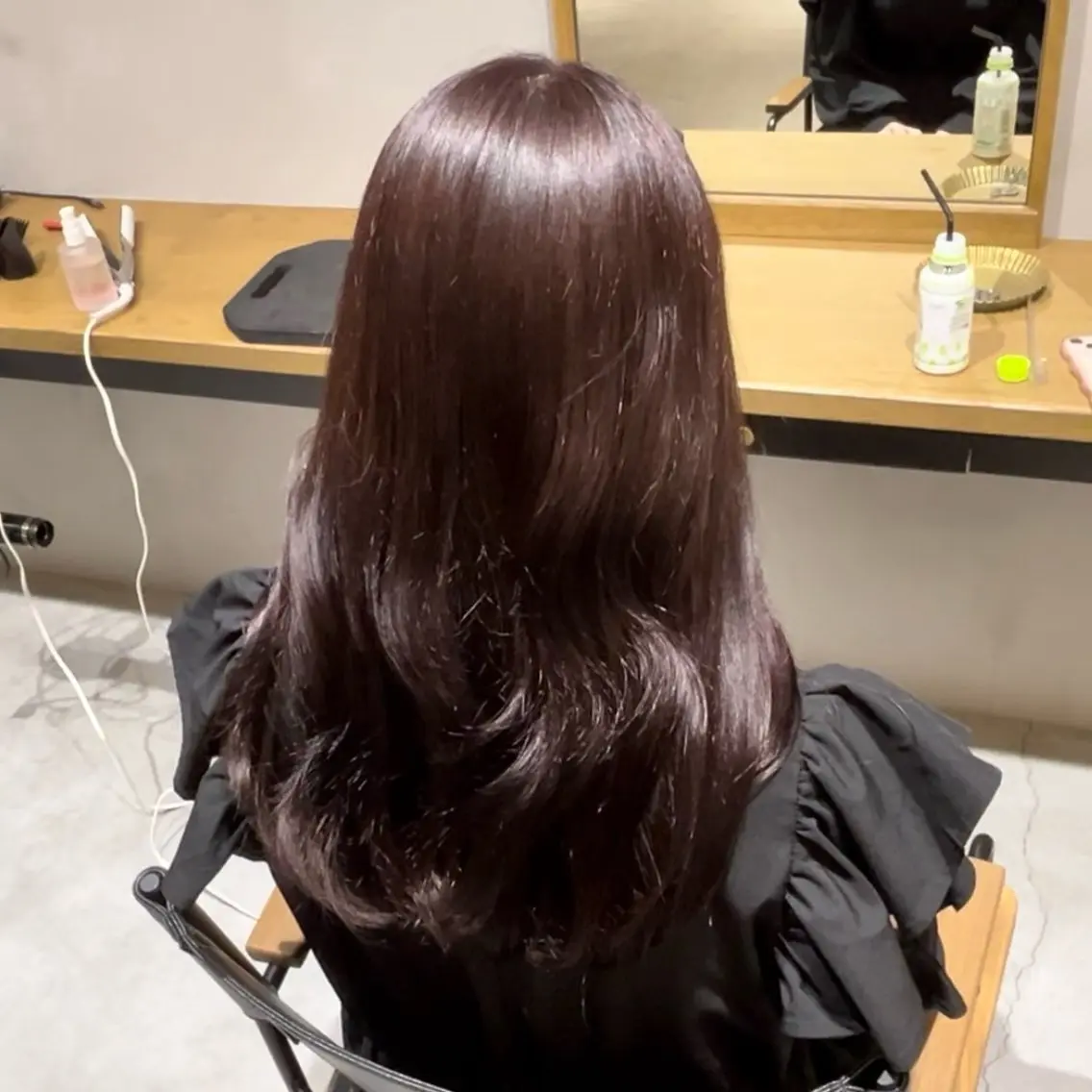 カラー 𝒎𝒐𝒆🩰 名駅/ヘアメ/暖色♡のヘアスタイル