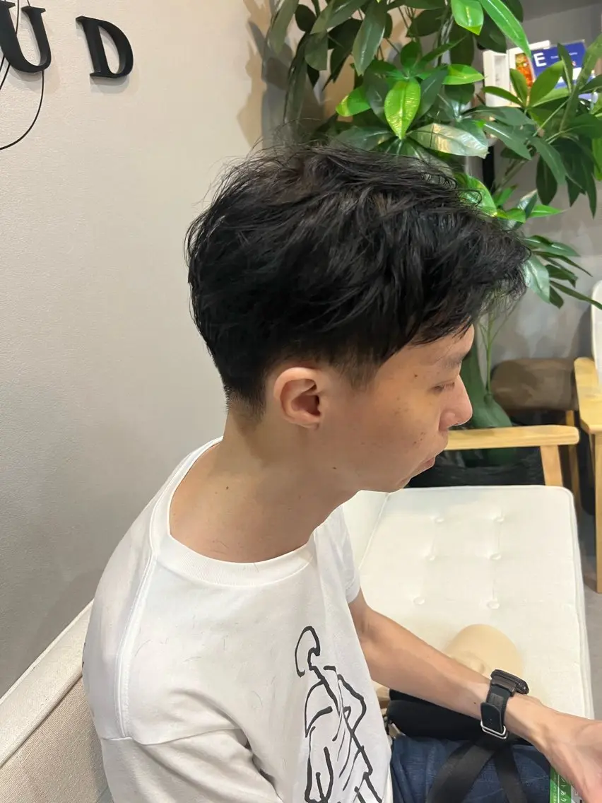 ショート メンズ SHION men's permのヘアスタイル
