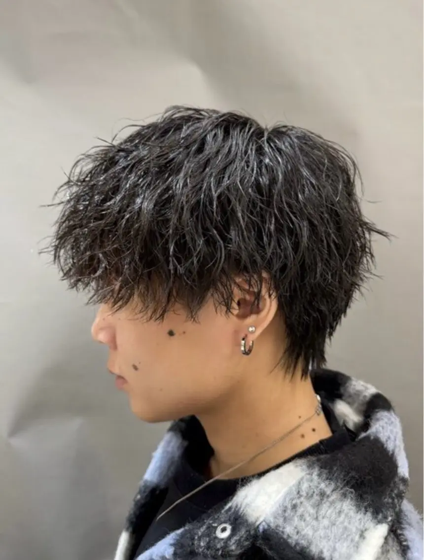 パーマ メンズ パーマ 重松 丈博のヘアスタイル
