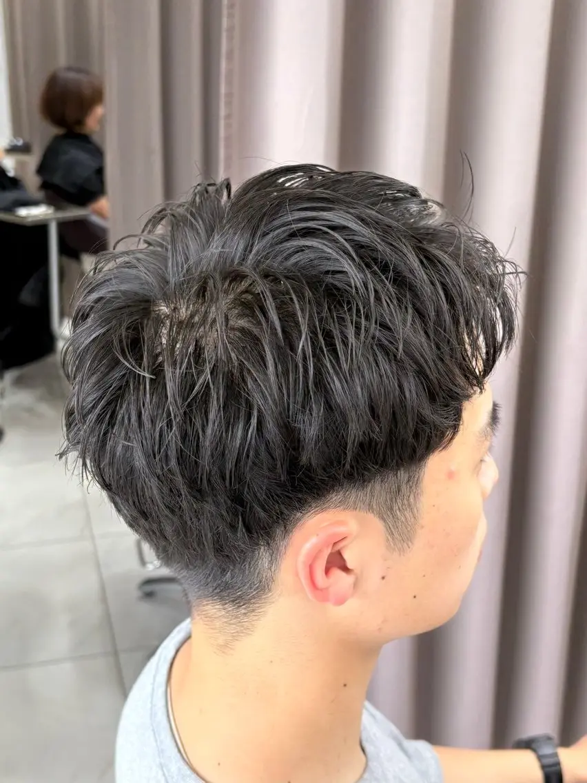 ショート メンズ カット パーマ GRANDEUR ryuのヘアスタイル