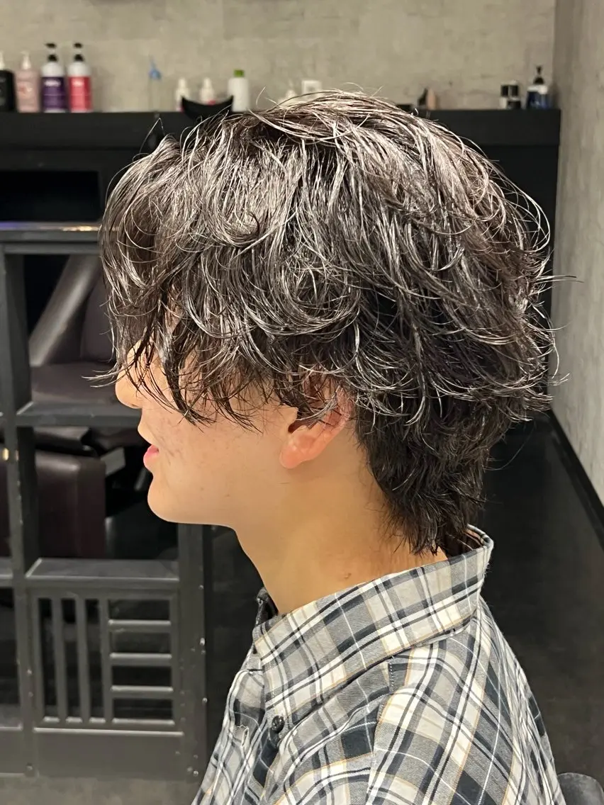 ミディアム パーマ ミディアムパーマ カット パーマ メンズ特化パーマ &カラー🔥小倉大和のヘアスタイル