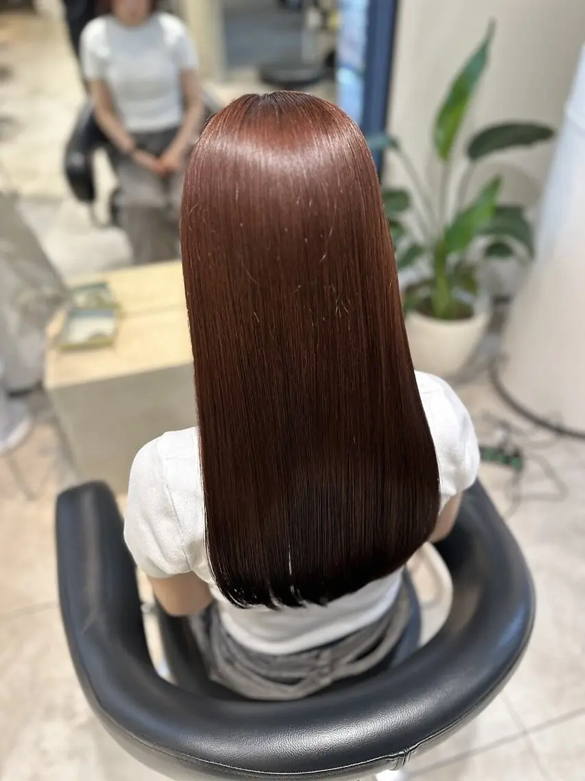ロング カット ヘアカラー トリートメント 美髪矯正🫧艶髪特化 🫧関口太郎のヘアスタイル
