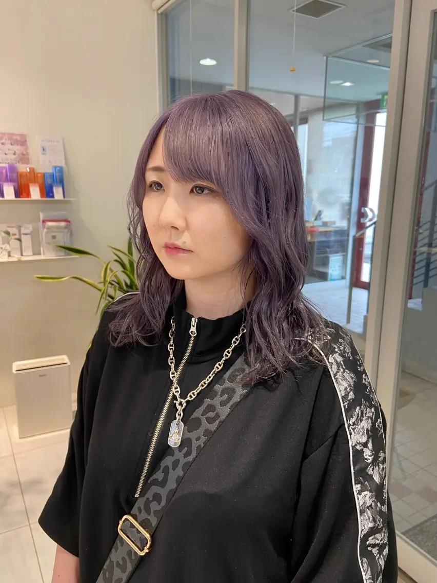 セミロング カラー ヘアカラー 浅野 匠のヘアスタイル