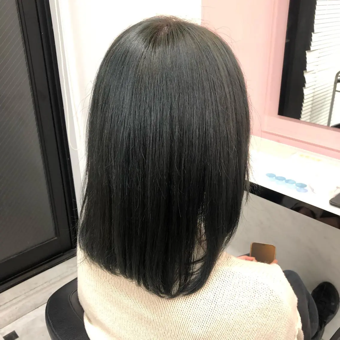 セミロング カラー ヘアアレンジ 透明感/艶髪/💖 トレンドスタイル💖のヘアスタイル