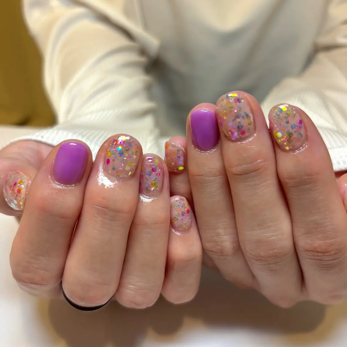 ネイル ️🩵Merci Miyu 南堀江️のネイルデザイン