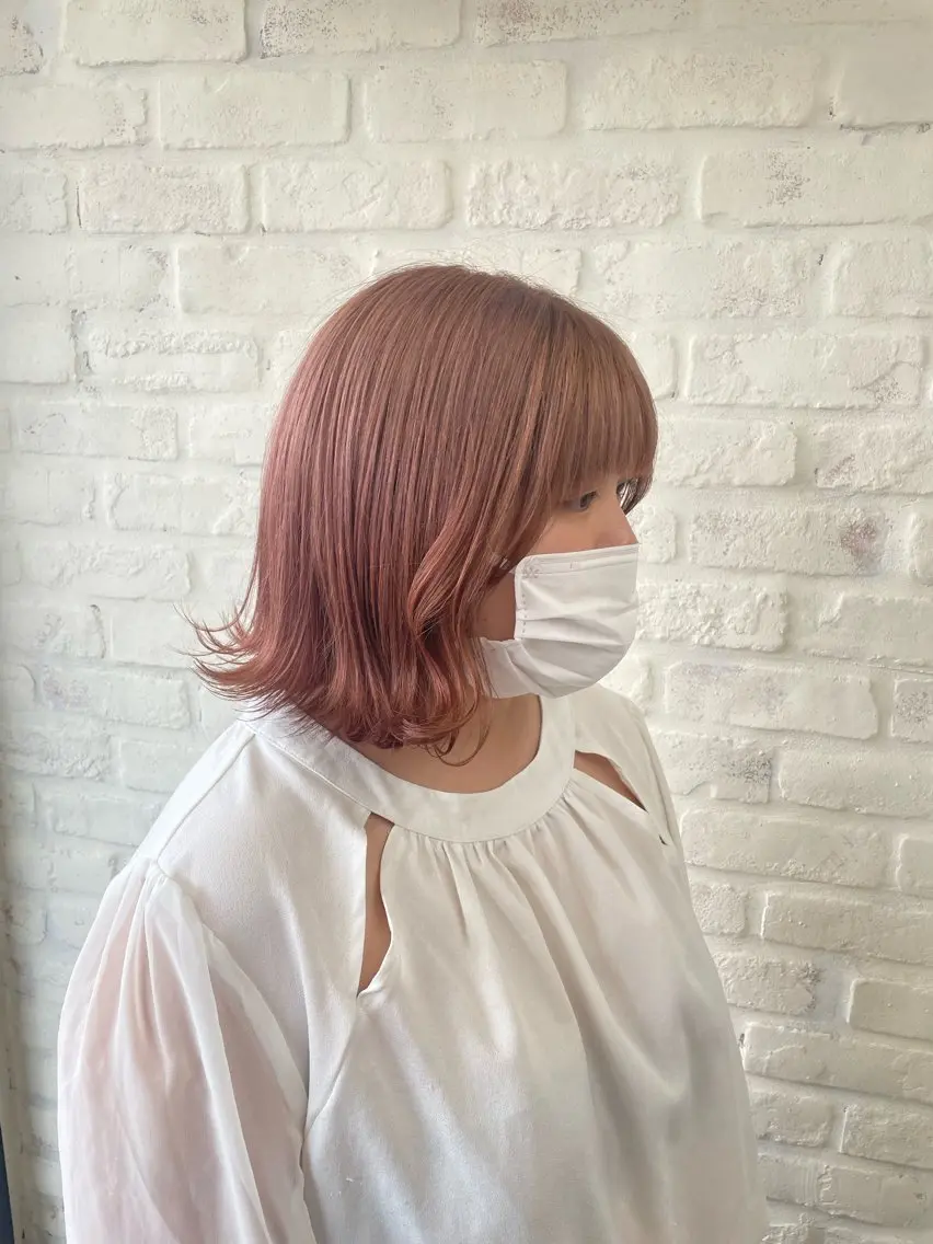 ミディアム ヘアカラー テラダ ユウシン西金沢のヘアスタイル