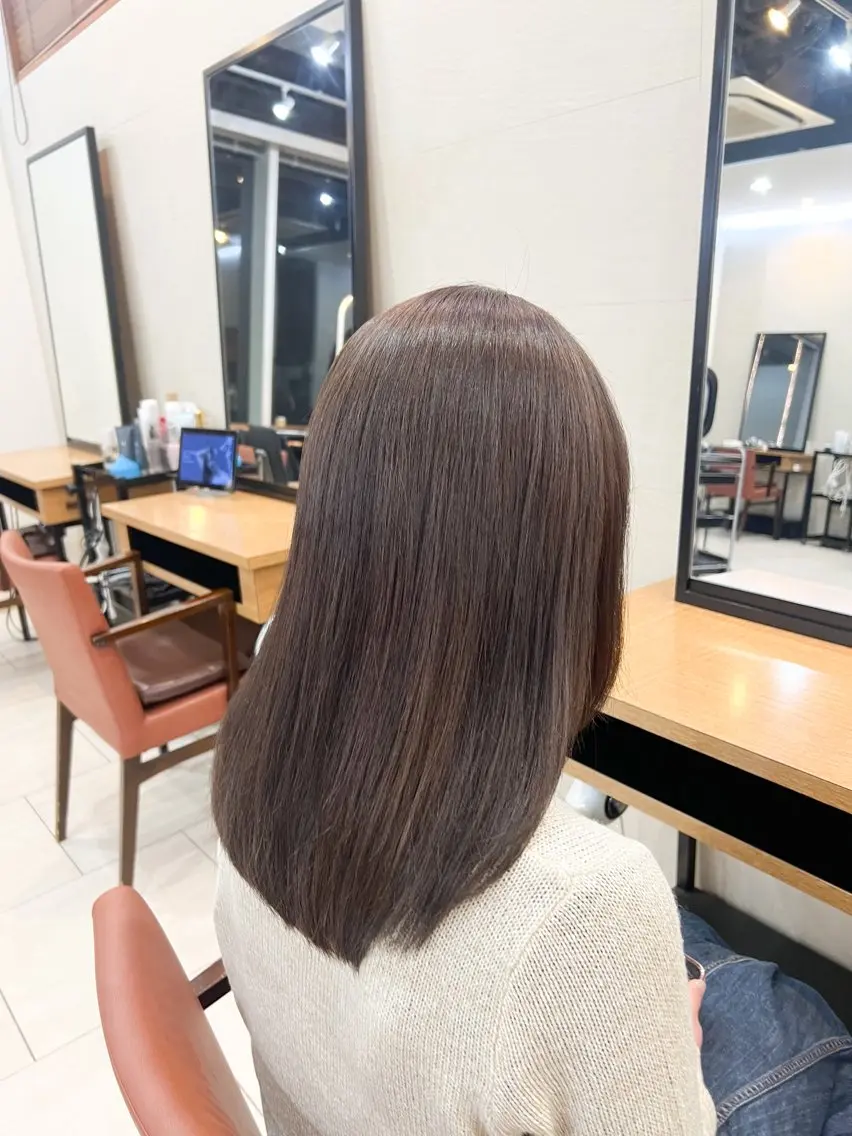 ロング カラー ベージュカラー ブラウンカラー 透明感カラー トリートメント ヘアカラー トリートメント 艶カラー/透明感 /ヒグチアオイのヘアスタイル