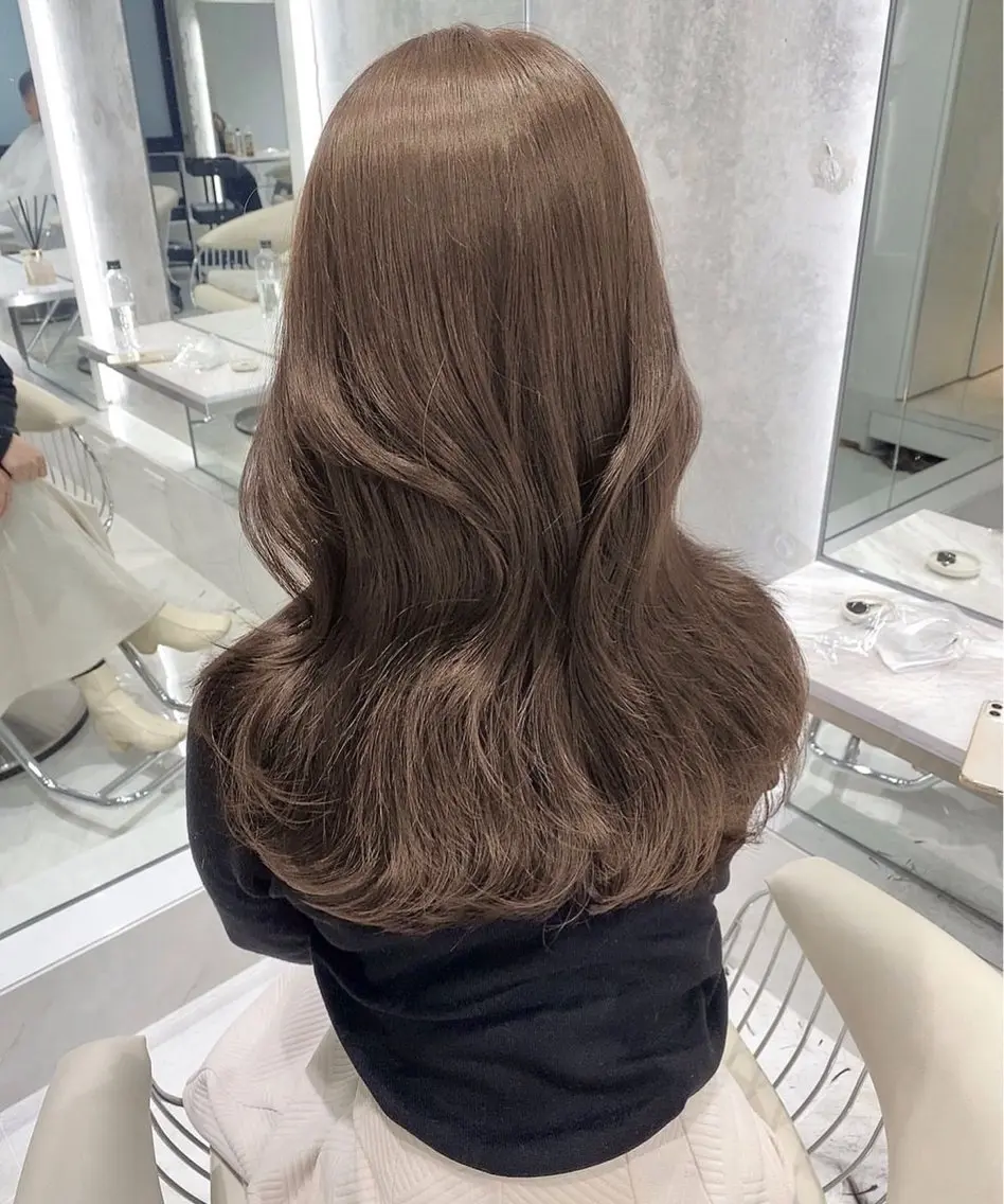 ロング カラー ブラウンカラー レイヤー/グレージュ 渋谷表参道/小森波琉のヘアスタイル