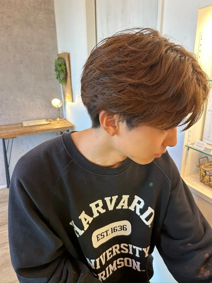 パーマ メンズ 神谷 凪のヘアスタイル
