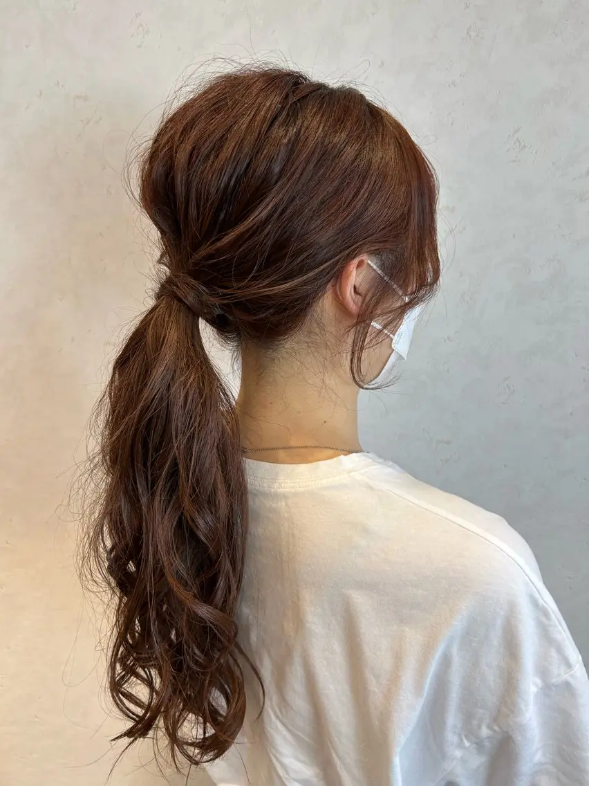 ロング レイヤー/インナー カラー🦋ルイのヘアスタイル