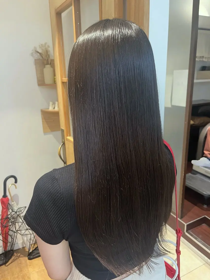 ロング 縮毛矯正 奥山 沙季(大井町)のヘアスタイル