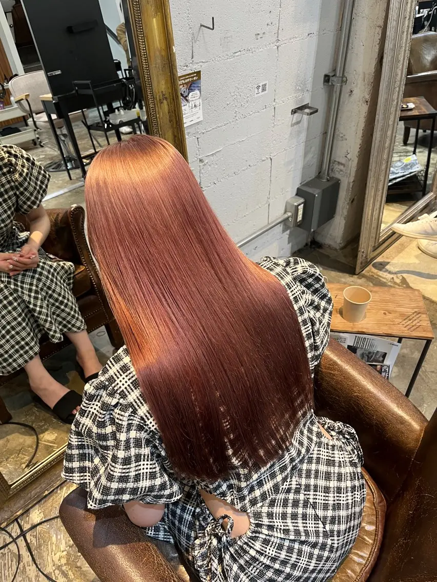 ブリーチリタッチ+オンカラー🍒の写真