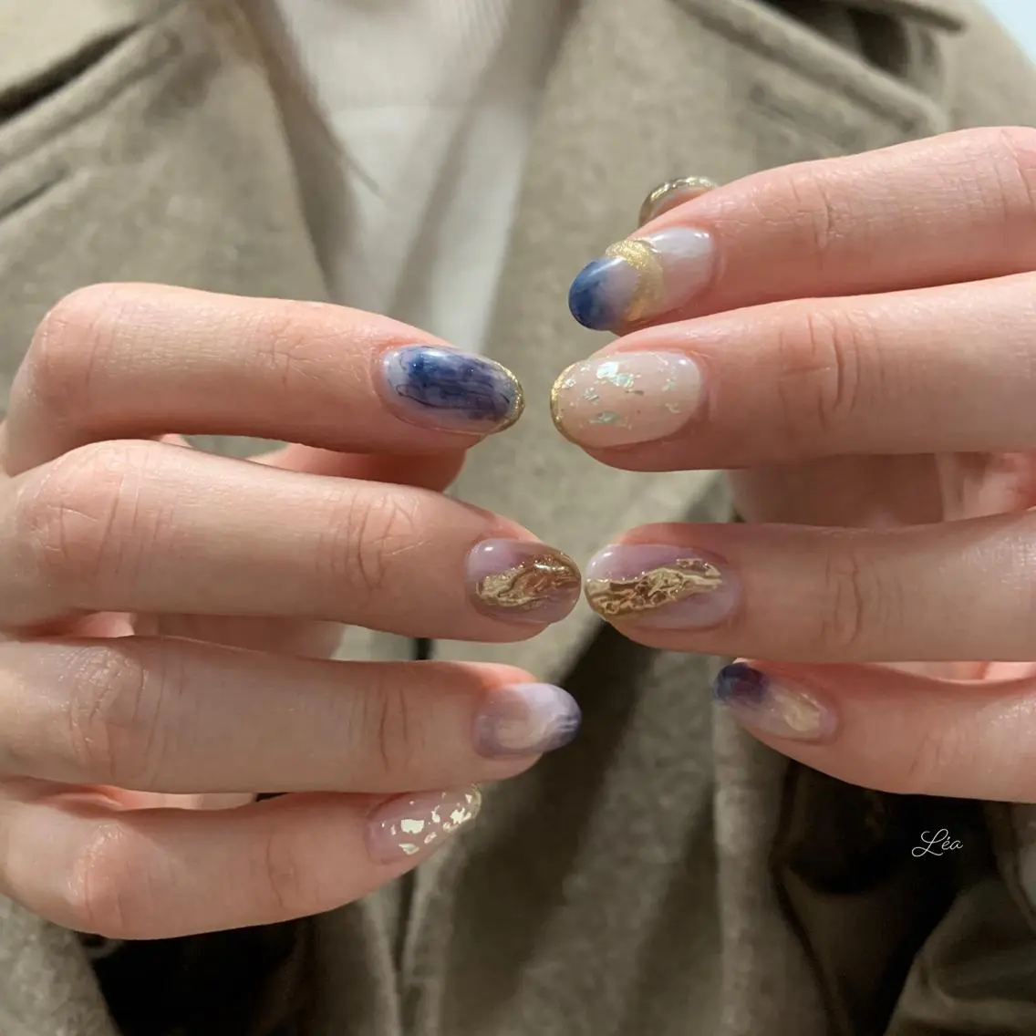 ネイル ジェルネイル 持ち込み パラジェル ソフトジェル Léa nailのネイルデザイン