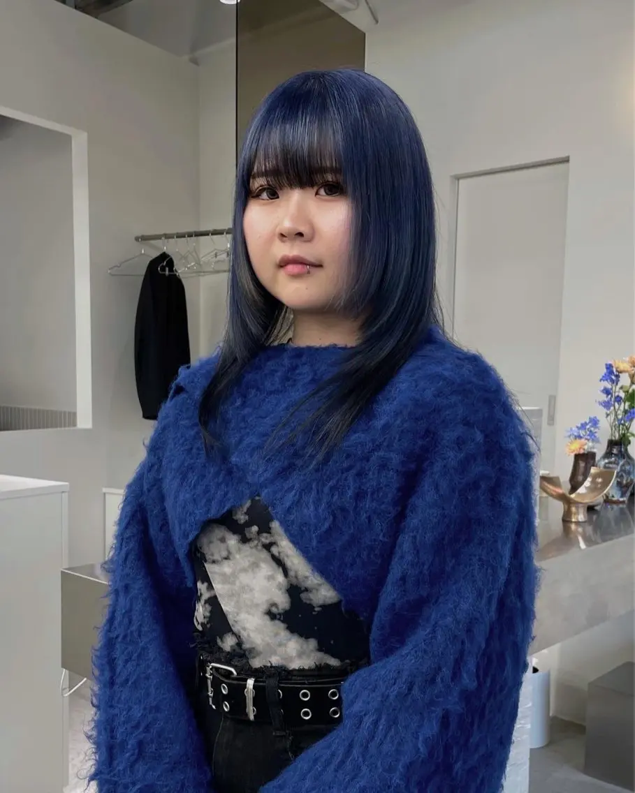 セミロング レイヤーカット HARUKA/原宿 ショートカットモデルのヘアスタイル