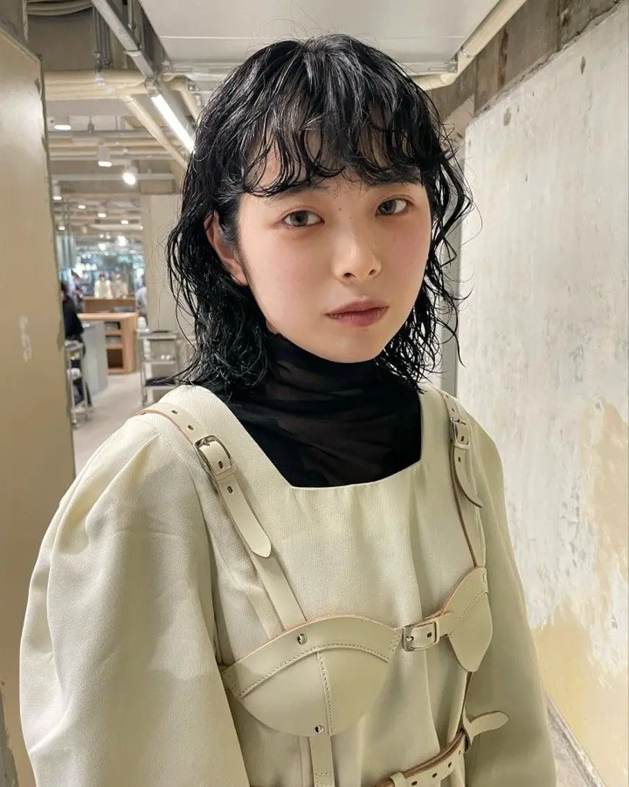 ミディアム カラー パーマ ヘアアレンジ メンズ キッズ ミディアムパーマ メンズパーマ ✴︎UNU ✴︎モエカのヘアスタイル