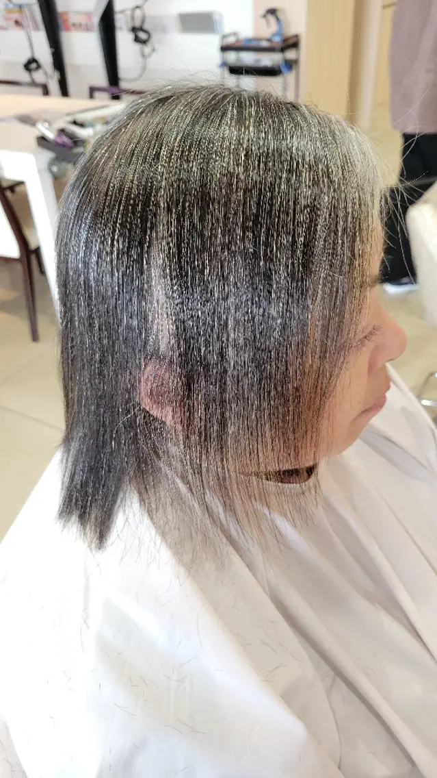 ミディアム 髪質改善 山内 佐江子のヘアスタイル