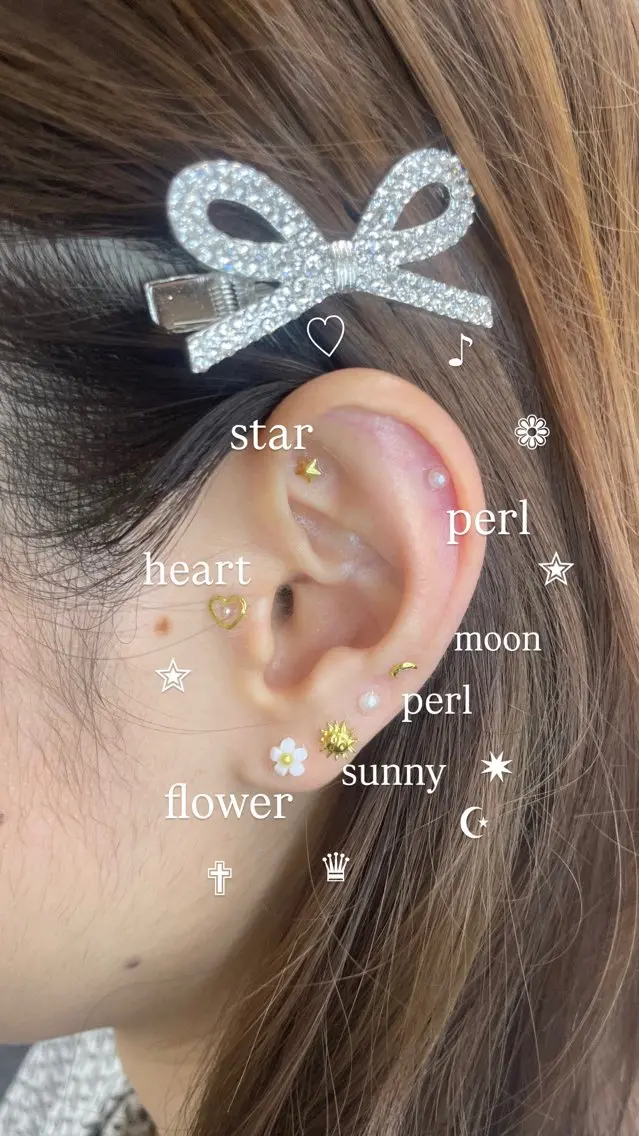 【SNSで話題】💎耳ツボジュエリー10個つけ放題💎【3500】の写真
