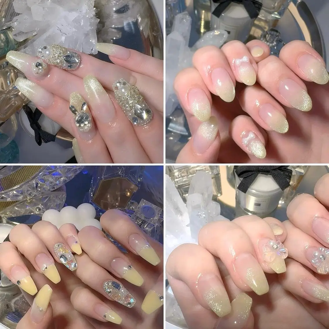 ネイル 渋谷 チップ長さ出し アプレgel-xのネイルデザイン