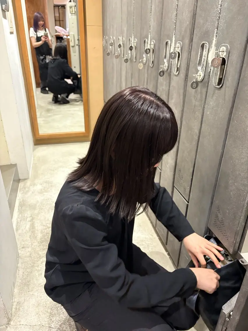 ミディアム カラー ヘアカラー Sion🍀 ワンカラーモデル募集のヘアスタイル