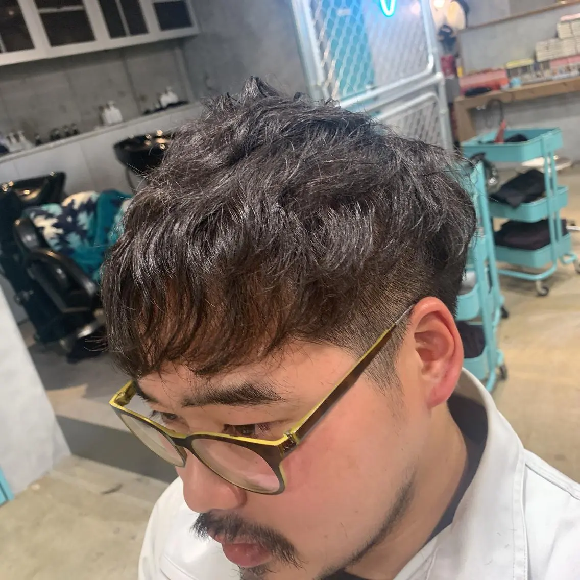 パーマ メンズ ショート🌼パーマ 本間正子のヘアスタイル